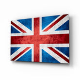Flag of the United Kingdom Glass Wall Art.